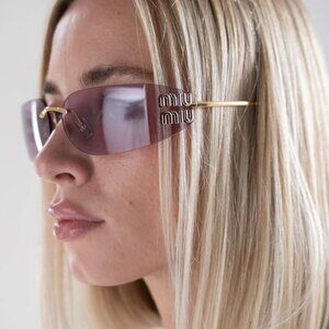 NEW MIU MIU MUA51S ZVN90O PINK SUNGLASSES WOMEN MU A51S, SMU A51